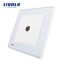 Livolo Reino Unido Estándar Nuevo estilo moderno blanco TV enchufe de pared VL-W291V-11